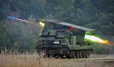 Ракетна мощ! Украйна получи първата доставка на далекобойни реактивни системи за залпов огън М270  - 1