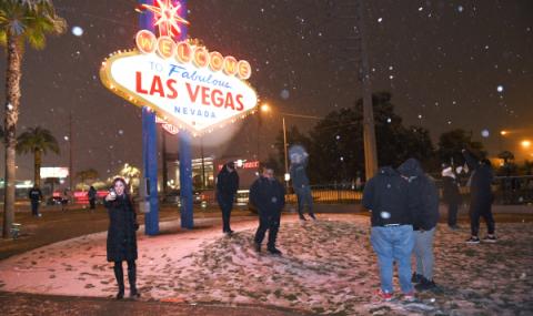 Сняг вали в Лас Вегас - 1