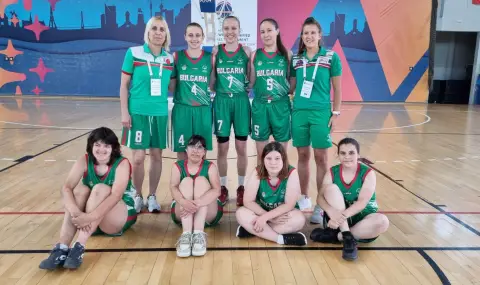 Обединеният отбор на Спешъл Олимпикс България завоюва златни медали по обединен баскетбол 5х5 за жени - 1