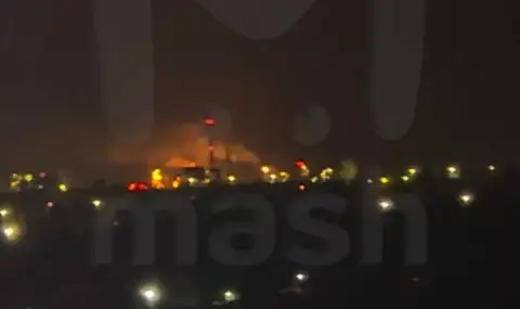 Fire at Ryazan plant after drone strike - 1