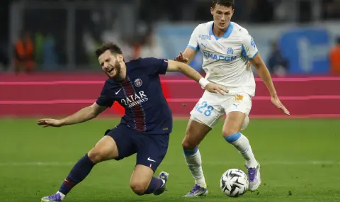 Олимпик Марсилия шокира ПСЖ с ранно попадение и ги прати на второ място във Франция  - 1