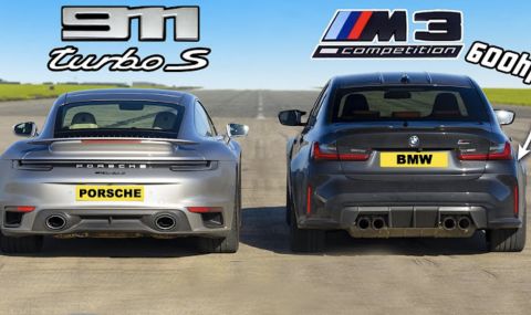 Тунинговано BMW M3 се пробва срещу Porsche 911 Turbo S (ВИДЕО) - 1