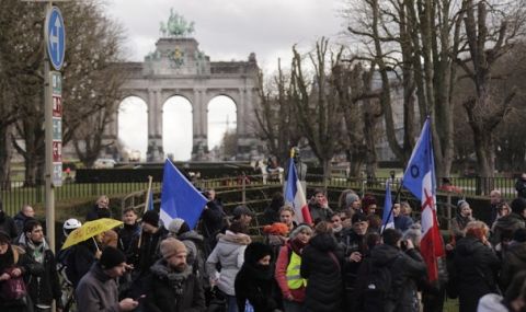 Европейският "конвой на свободата" не успя да блокира Брюксел - 1