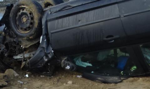 Младеж се преобърна с лек автомобил край Монтана, рани 14-годишната си спътничка - 1