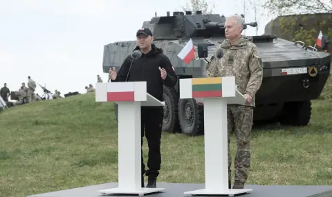 Полският президент наблюдава учение на НАТО край Сувалкския коридор - 1