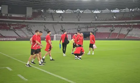 Националите с първа тренировка в Джакарта - ВИДЕО - 1