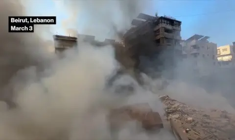 Ливан съобщи за седем убити и над 20 ранени при израелски удари в района на Бейрут