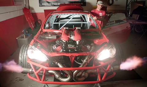 Виждали ли сте Toyota с мотор от Ferrari? - 1