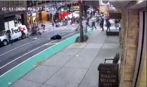 Шофьорка се вряза в протест в Ню Йорк, рани шестима - 1
