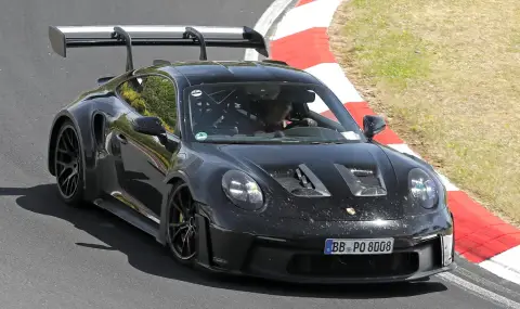 Прототип на бруталното Porsche 911 GT2 RS бе засечен на "Ринга" - 1