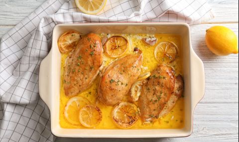 Рецепта за вечеря: Пиле с лимон и бяло вино - 1
