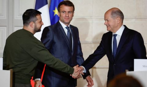 Зеленски поиска от Франция и Германия тежко въоръжение и изтребители - 1