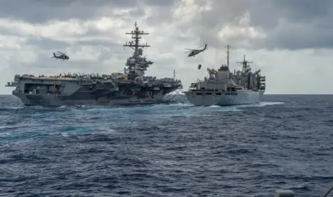 Psychological pressure after 250 consecutive days at sea! Crew members of nuclear-powered aircraft carrier Abraham Linco - 1