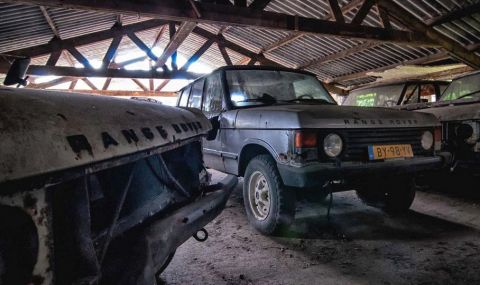 Откриха "гробище" с изоставени Range Rover-и - 1