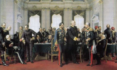 13 юли 1878 г. Берлинският конгрес разделя България на три части - 1