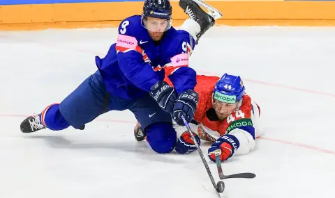 Чехия с категорична победа над Великобритания на световното по хокей  - 1