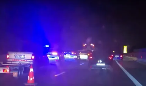 Верижен катастрофа на АМ "Тракия" блокира движението към София