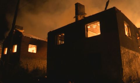 Шест къщи са изпепелени след големия пожар в село Кръстава - 1