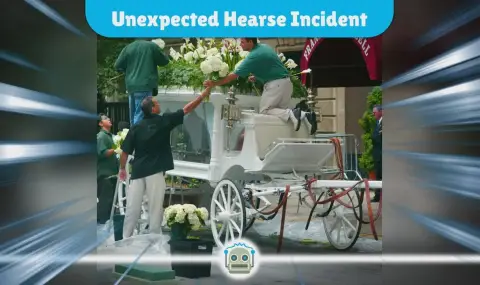 Deceased falling from hearse causes chaos on road, funeral home apologizes VIDEO  - 1