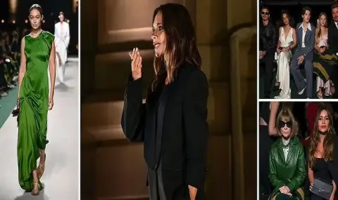 Victoria Beckham presented her new collection of dresses in Paris VIDEO  - 1