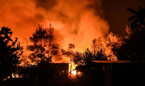Голям пожар на гръцкия остров Закинтос - 1