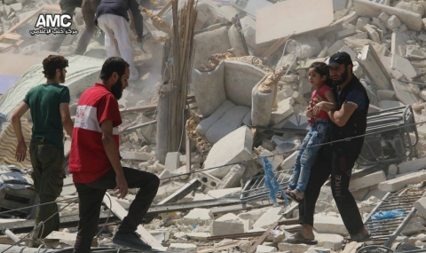 Сирийски изтребители бомбардираха Хомс - 1