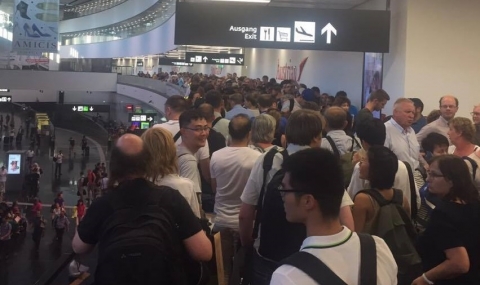 Стотици блокирани на летището в Брюксел - 1