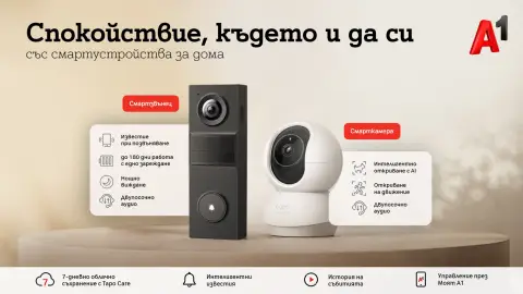А1 предлага ново решение за наблюдение и сигурност на дома - 1