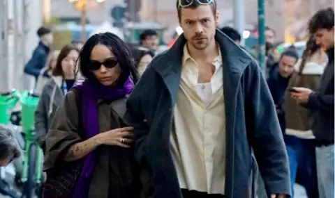 Зоуи Кравиц отново подхрани слуховете за годеж с Хари Стайлс - 1