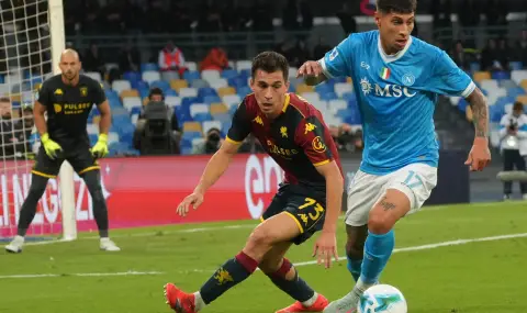 Наполи победи Дженоа и се изкачи на върха в Серия "А" - 1