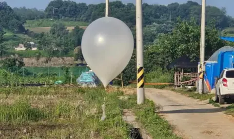 Сметоизвозване: Северна Корея праща балони с фекалии и боклук към южната съседка ВИДЕО