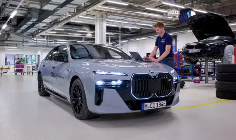 BMW започна тестове на i7 с революционна батерия - 1
