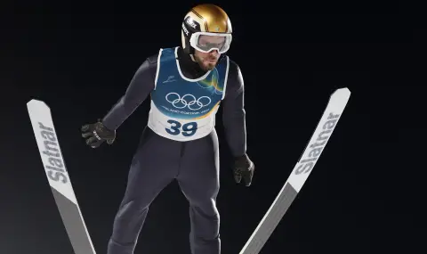 Владимир Зографски остана 10-и в скока на голямата шанца на Олимпийски игри - 1