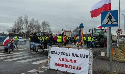 Блокирани са 5 ГКПП от полските фермери на границата с Украйна - 1
