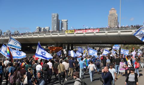 Антиправителствени протести на летището в Израел   - 1