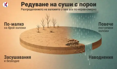 Защо България редува суши и наводнения?