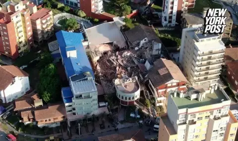 At least one dead and seven buried in Argentina hotel collapse VIDEO  - 1