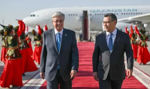Токаев пристигна на официално посещение в Киргизстан - 1
