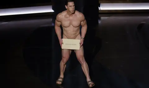 Джон Сина на "Оскарите" - наистина ли кечистът излезе чисто гол на сцената (ВИДЕО+СНИМКИ) - 1