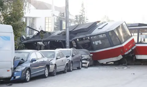 Има задържан за дерайлиралия трамвай в София - 1