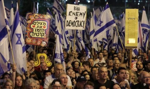 Десетки хиляди отново протестираха срещу съдебната реформа в Израел - 1