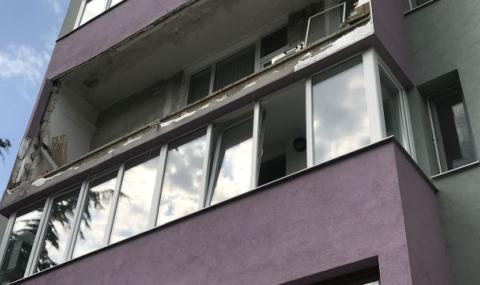 Взривила се газова бутилка разруши тераса в Стара Загора - 1