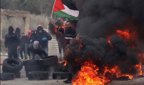 Стотици ранени палестинци на Западния бряг - 1