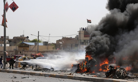 25 убити след серия бомбени атентати в Багдад - 1
