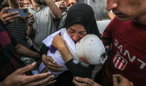 Many of the victims of yesterday's Israeli strike are women and children  - 1