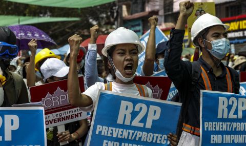 Протести и сблъсъци в Мианмар - 1