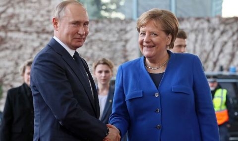Путин и Меркел на четири очи в Москва - 1