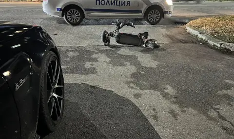 Drunk to the visor, a man crashed with a scooter  - 1