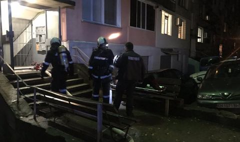 Пламна блок в София, има пострадал - 1
