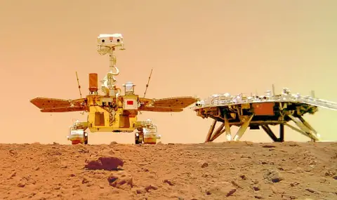 Китайският „Чжужун“ откри възможни следи от водна активност на Марс - 1